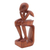 Escultura de madera - Escultura de pensamiento de comercio justo