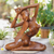 Wood statuette, 'Graceful Dancer' - Female Nude Sculpture (image 2) thumbail
