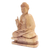 Wood statuette, 'Buddha Blessing' - Crocodile Wood Statuette