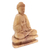 Wood statuette, 'Buddha Blessing' - Crocodile Wood Statuette (image 2c) thumbail