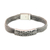 Sterling silver pendant bracelet, 'Transcend' - Handmade Sterling Silver Wristband Bracelet (image 2a) thumbail