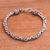 Sterling silver chain bracelet, 'Prambanan' - Women's Handmade Sterling Silver Chain Bracelet (image 2) thumbail