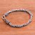 Sterling silver chain bracelet, 'Prambanan' - Women's Handmade Sterling Silver Chain Bracelet