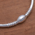 Sterling silver collar necklace, 'Snake Charmer' - Modern Balinese Sterling Silver Collar Necklace from Bali