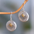 Sterling silver dangle earrings, 'Golden Diamonds' - Sterling silver dangle earrings (image 2) thumbail