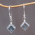 Topaz earrings, 'Heaven's Window' - Blue Topaz Sterling Silver Dangle Earrings thumbail