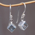 Topaz earrings, 'Heaven's Window' - Blue Topaz Sterling Silver Dangle Earrings (image p56913) thumbail