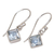 Topaz earrings, 'Heaven's Window' - Blue Topaz Sterling Silver Dangle Earrings (image 2c) thumbail