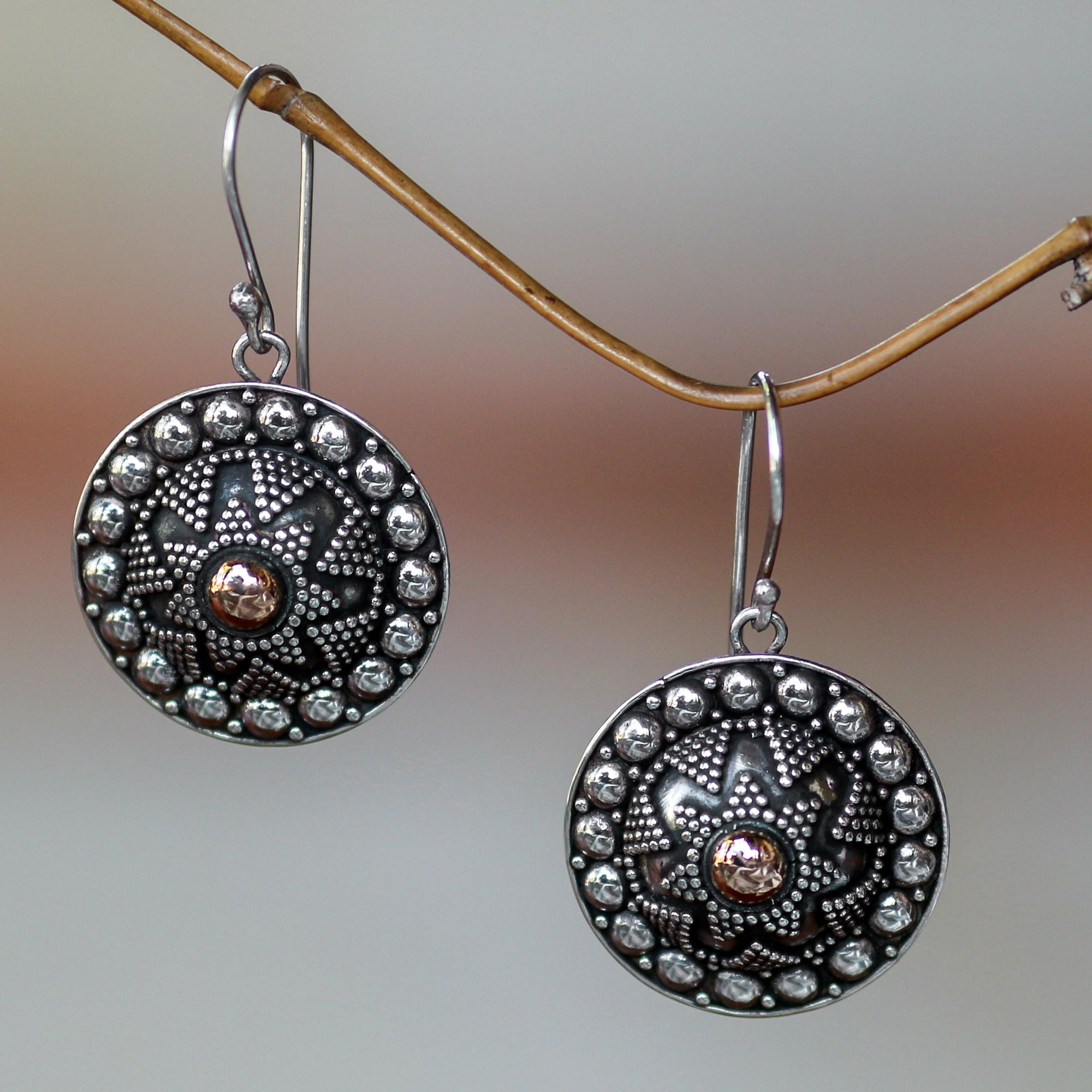 UNICEF Market | Sterling silver dangle earrings - Shields