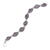 Garnet link bracelet, 'Forbidden Fruit' - Handmade Sterling Sivler Garnet Link Bracelet (image 2b) thumbail