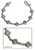 Moonstone bracelet, 'Goddess Heart' - Artisanmade Sterling Silver Moonstone Link Bracelet