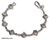 Moonstone bracelet, 'Goddess Heart' - Artisanmade Sterling Silver Moonstone Link Bracelet