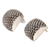 Sterling silver earrings, 'Woven Seashells' - Sterling Silver Modern Earrings