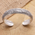 Sterling silver cuff bracelet, 'Enchanted Ivy' - Sterling Silver Cuff Bracelet (image 2) thumbail