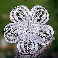 Featured review for Sterling silver brooch pin, Peacocks Plumes
