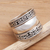 Sterling silver band ring, 'Empire' - Sterling silver band ring thumbail