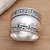 Sterling silver band ring, 'Empire' - Sterling silver band ring (image 2c) thumbail