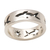 Sterling silver band ring, 'Shark Journey' - Handcrafted Sterling Silver Band Ring (image 2e) thumbail