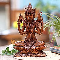 Wood statuette,
