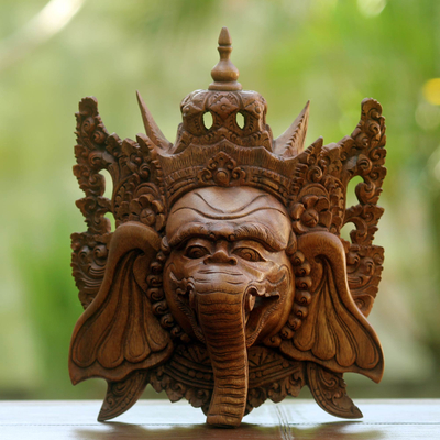 Wood mask, Sacred Man-Elephant I
