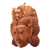 Wood mask, 'Salya' - Wood Mask of the Mahabharata Epic Character King Salya 