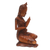 Wood statuette, 'Devoted in Prayer' - Wood statuette thumbail