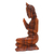 Wood statuette, 'Devoted in Prayer' - Wood statuette (image 2c) thumbail