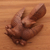 Wood statuette, 'Chicken Family' - Hand Made Wood Statuette (image 2c) thumbail