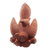 Wood statuette, 'Chicken Family' - Hand Made Wood Statuette (image 2e) thumbail