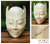 Wood mask, 'Blossom Head' - Hand Carved Modern Wood Mask
