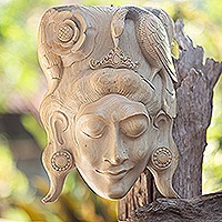 Wood mask, 'Forest Lady' - Wood mask