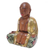 Wood statuette, 'Wise Buddha' - Handmade Suar Wood Sculpture (image 2c) thumbail