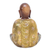Wood statuette, 'Wise Buddha' - Handmade Suar Wood Sculpture (image 2d) thumbail