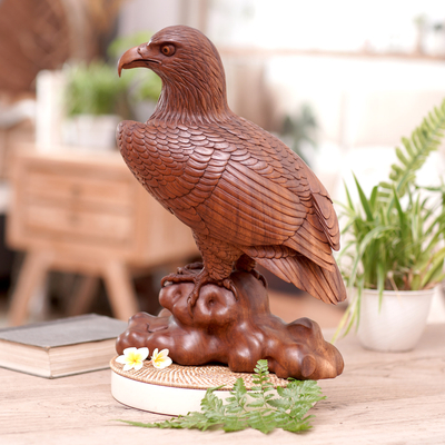 Escultura de madera - Escultura de pájaro de madera