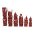 Wood chess set, 'Gods of War' - Wood chess set (image 2h) thumbail