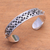 Sterling silver cuff bracelet, 'Lucky Stars' - Sterling Silver Star Motif Cuff Bracelet from Bali (image 2b) thumbail