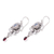 Moonstone and garnet dangle earrings, 'Spirit Chandelier' - Moonstone and garnet dangle earrings (image 2d) thumbail