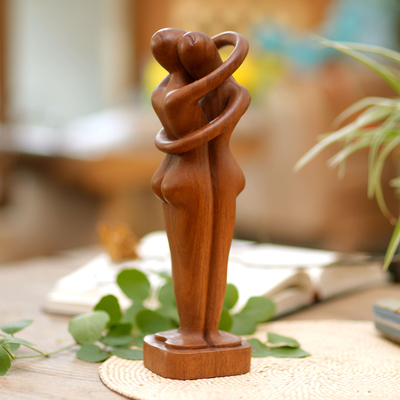 estatuilla de madera - Estatuilla de madera romántica