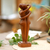 Wood statuette, 'Hold Me Tight' - Romantic Wood Statuette (image 2) thumbail