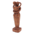 Wood statuette, 'Hold Me Tight' - Romantic Wood Statuette thumbail