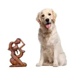 Wood statuette, 'Upside-down Kissing' - Romantic Wood Sculpture