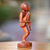 Wood statuette, 'Single Prop Yoga' - Handcrafted Wood Sculpture (image 2) thumbail