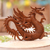 Wood relief panel, 'Winged Dragon Figure' - Artisan Crafted Wood Relief Panel (image 2) thumbail