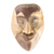 Wood mask, 'Smile Up' - Modern Wood Mask from Indonesia thumbail