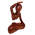 Holzstatuette – Originale Yoga-Skulptur aus Holz