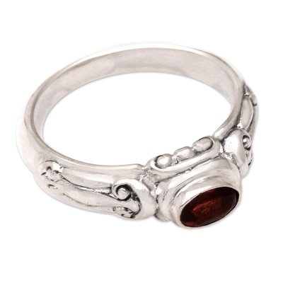 Garnet Solitaire Ring from Indonesia