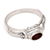 Garnet solitaire ring, 'Red Passion' - Garnet Solitaire Ring from Indonesia thumbail