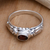 Garnet solitaire ring, 'Red Passion' - Garnet Solitaire Ring from Indonesia