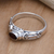 Garnet solitaire ring, 'Red Passion' - Garnet Solitaire Ring from Indonesia (image 2c) thumbail