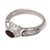 Garnet solitaire ring, 'Red Passion' - Garnet Solitaire Ring from Indonesia (image 2e) thumbail